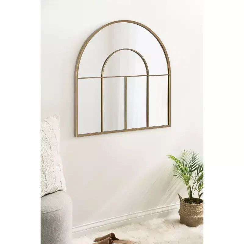 Kate and Laurel Solei Framed Arch Wall Mirror