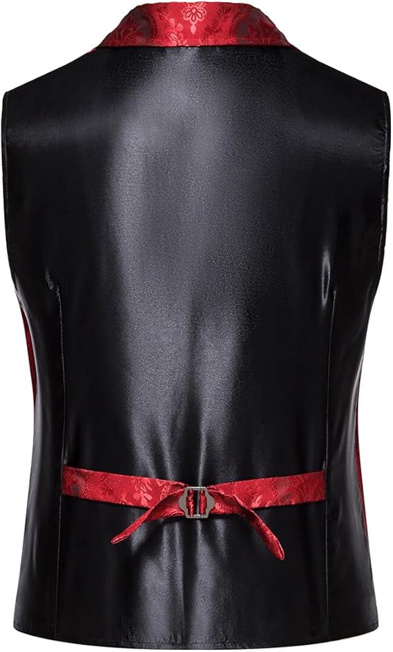 Men's Gothic Steampunk Suit Vest �C Western Waistcoat with Paisley Print