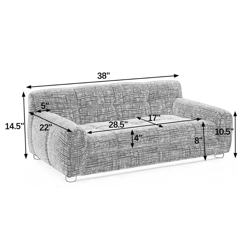 Multipet Soft and Comfortable Pet Sofa with Backrest and Armrests