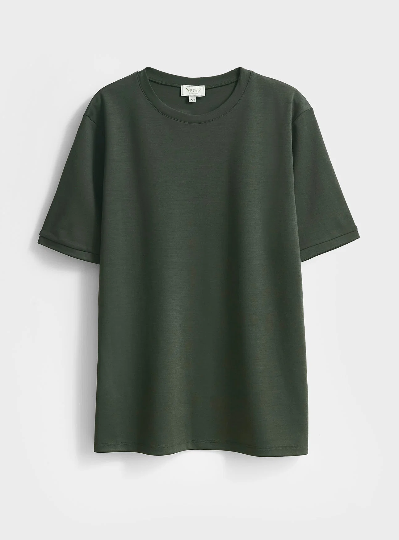 Merino Deep Green Stretch T-Shirt