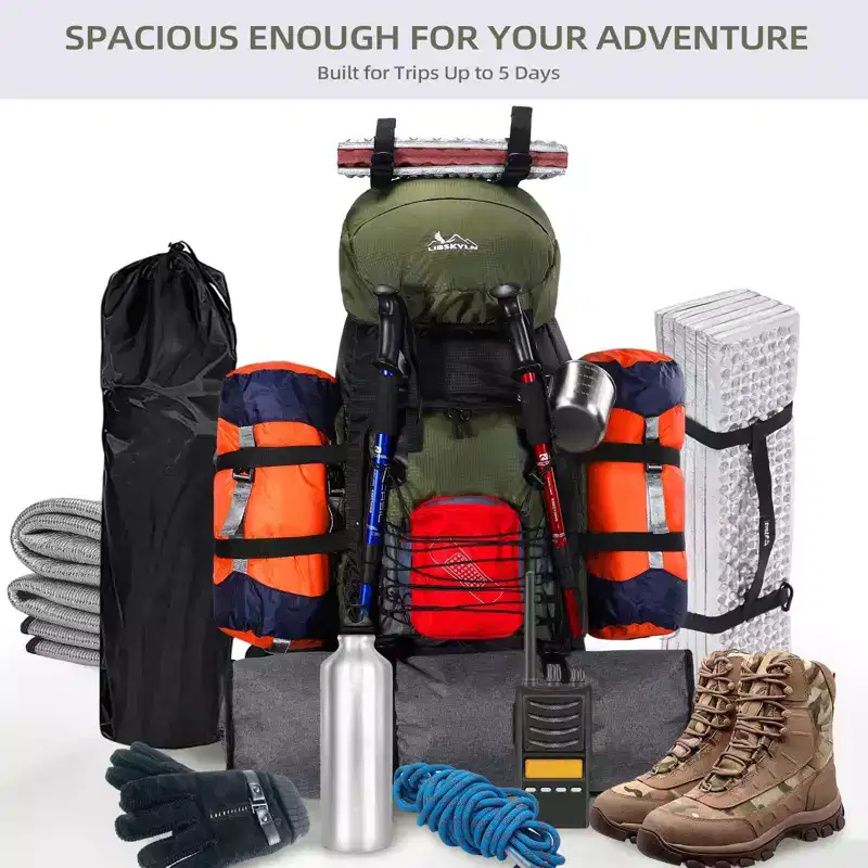 Narwey 90L Hiking Backpack, Camping Travel Backpack