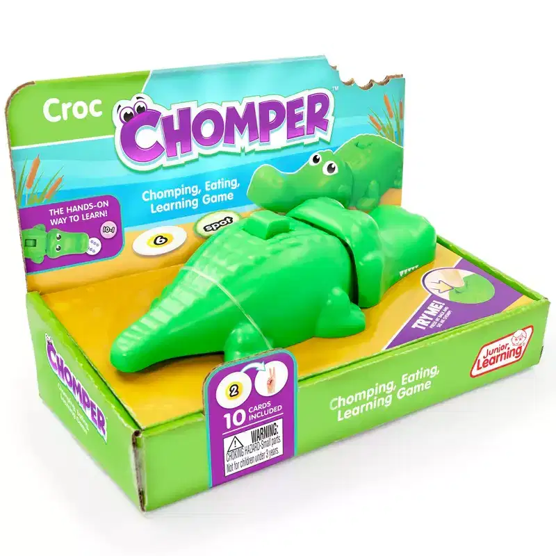 Junior Learning: Crocodile Chomper - Educational Math & Reading Play, Kids 4+