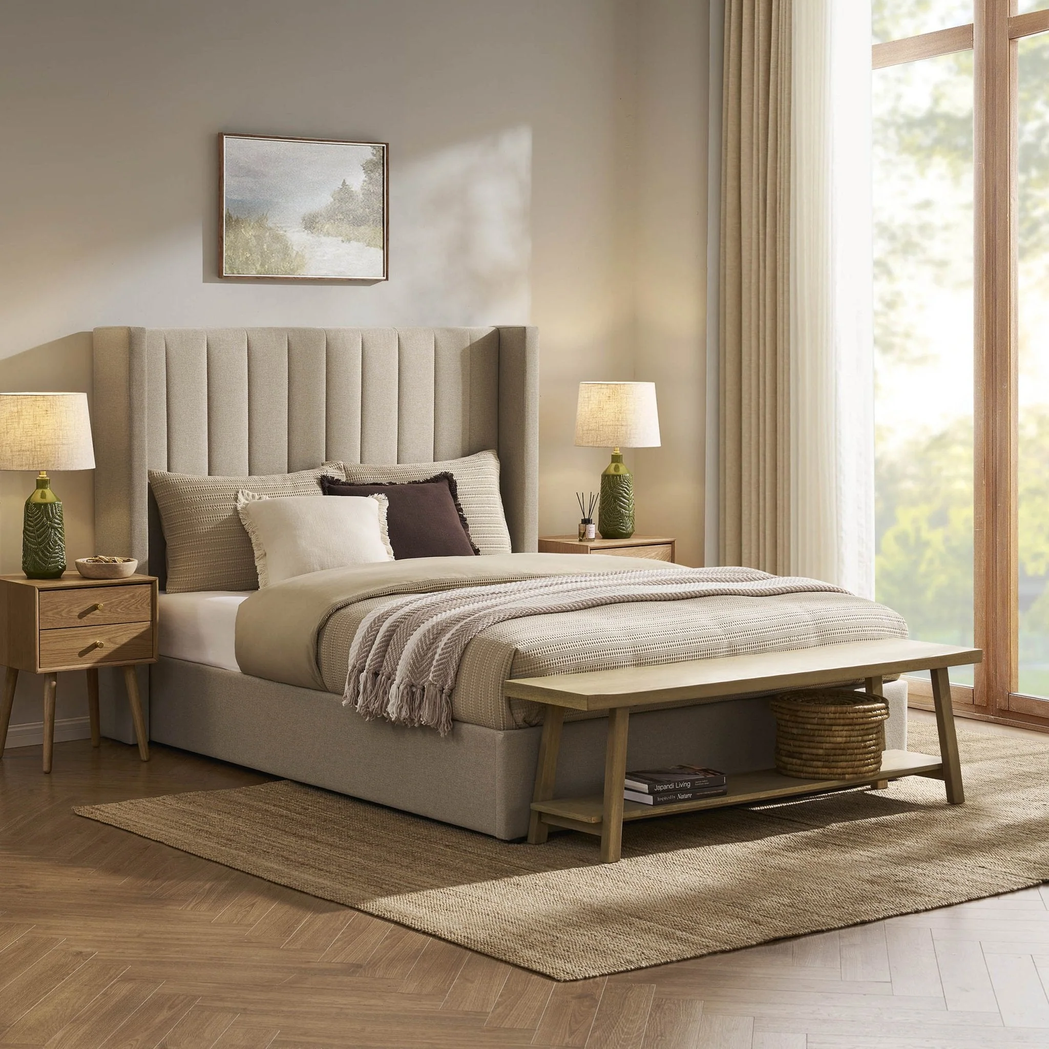 Storage Bed - Oatmeal