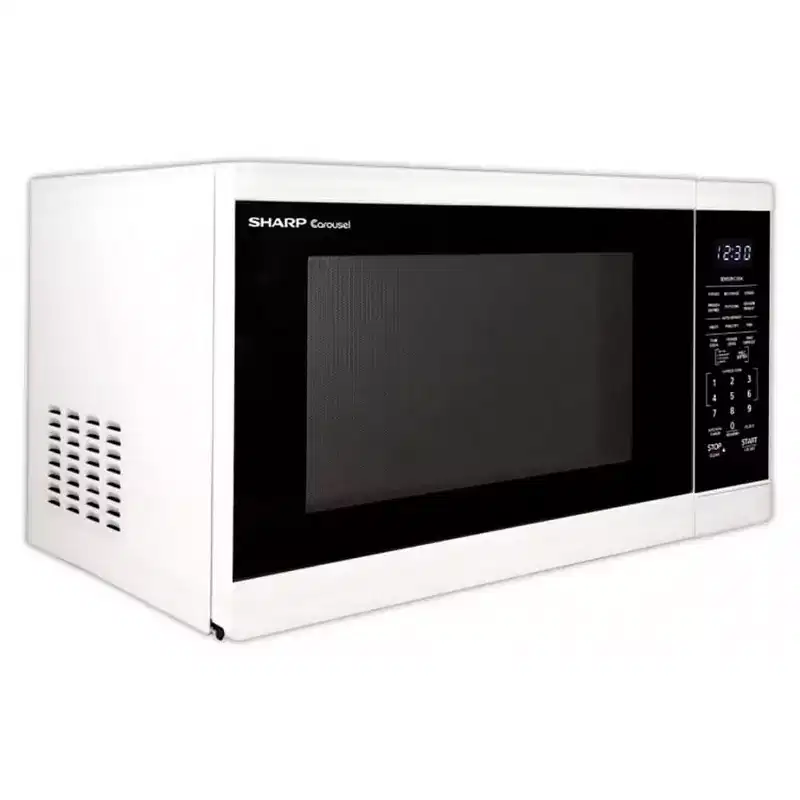Sharp SMC1461HW 1.4 Cu. Ft. White Countertop Microwave Oven
