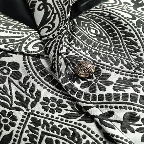 Men's Gothic Steampunk Suit Vest �C Western Waistcoat with Paisley Print