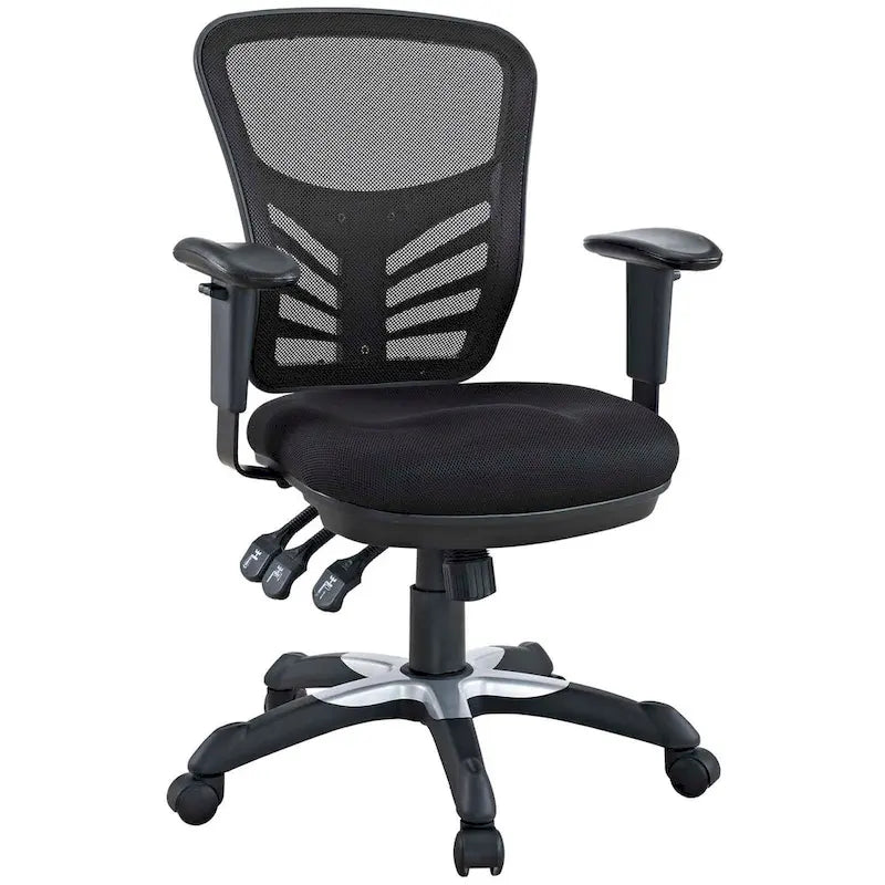 Ergonomic Mesh Office Chair with Adjustable Back & Armrests