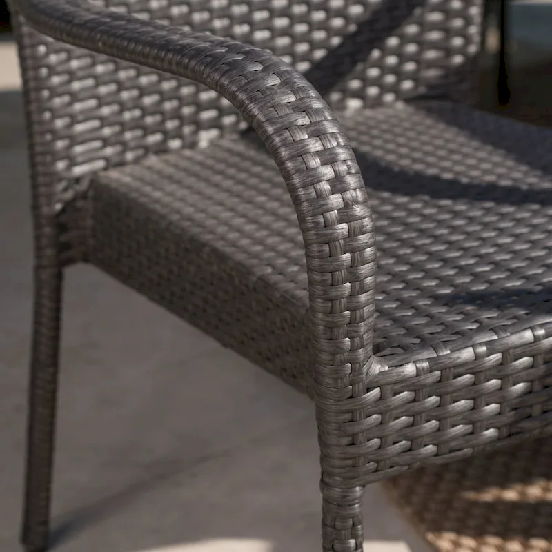 Fiona Outdoor 9-piece Wicker Dining Set by Christopher Knight Home