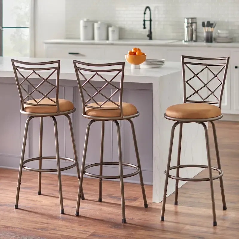 Simple Living Alyssa Adjustable Height Swivel Stools (Set of 3)