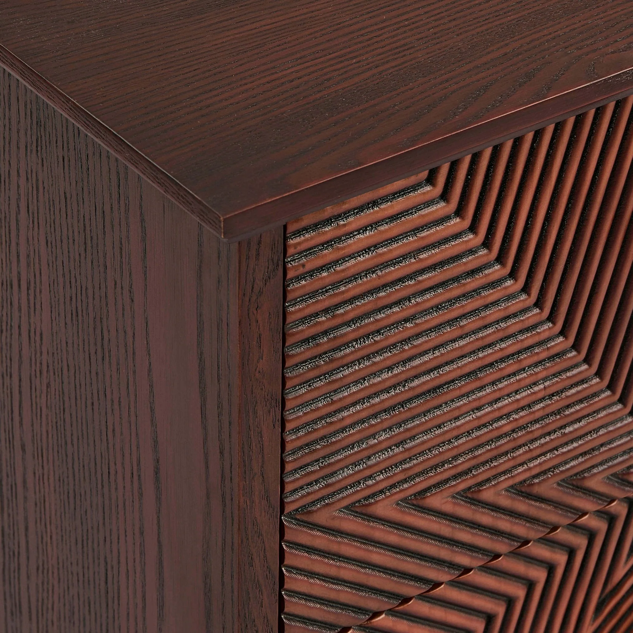 2 Drawer Bedside Table - Mahogany
