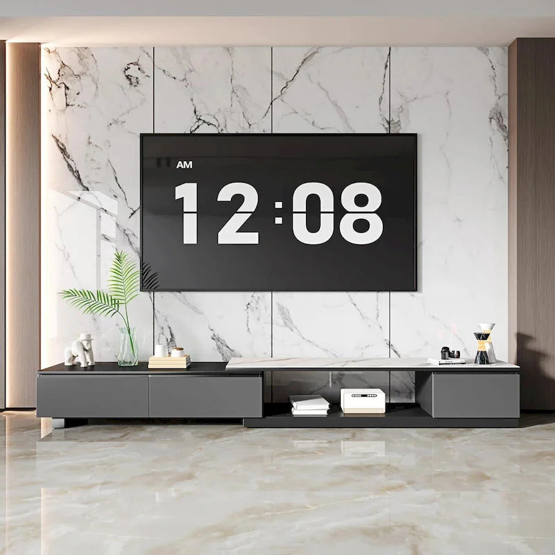 Extendable TV Stand Media Console With 3 Drawers - 75