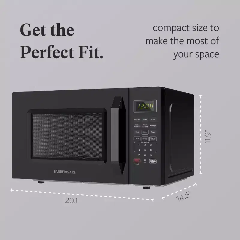 Farberware 1.1 Cu. Ft. 1000-Watt Compact Microwave Oven