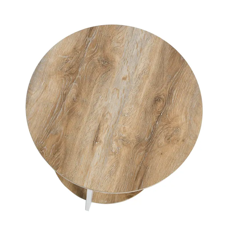 Household Essentials Side End Table with Storage Shelf