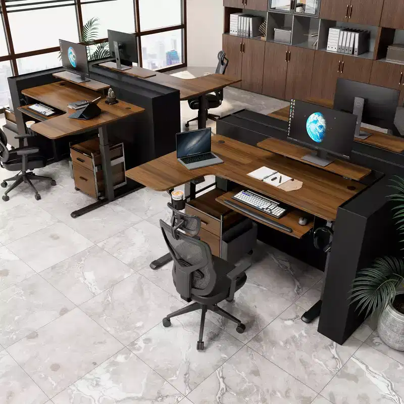 EUREKA ERGONOMIC 60x23 L Shaped Standing Desk with Accessories Set