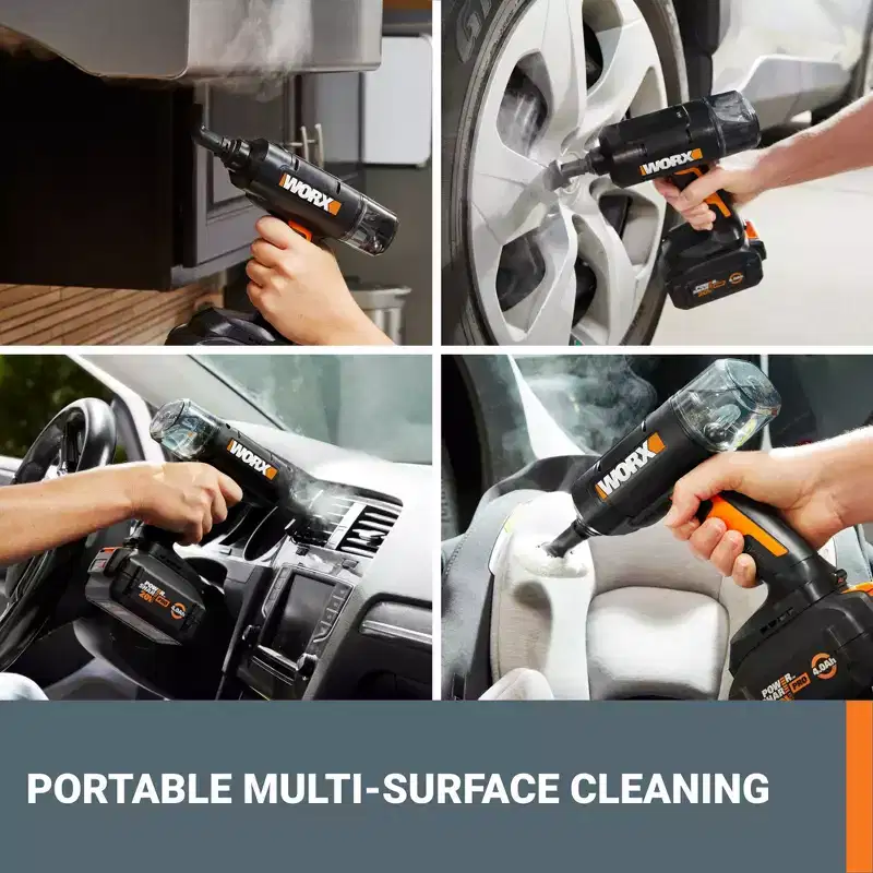 Worx WX770L 20V SteamStorm Battery Powered Cordless Handheld Steam Cleaner