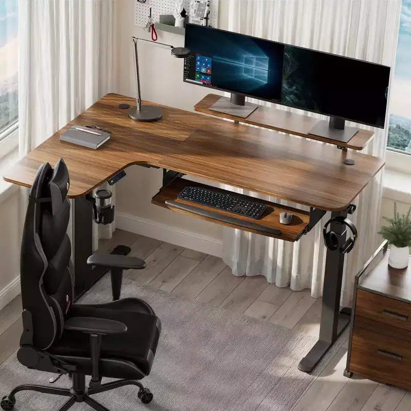 EUREKA ERGONOMIC 60x23 L Shaped Standing Desk with Accessories Set