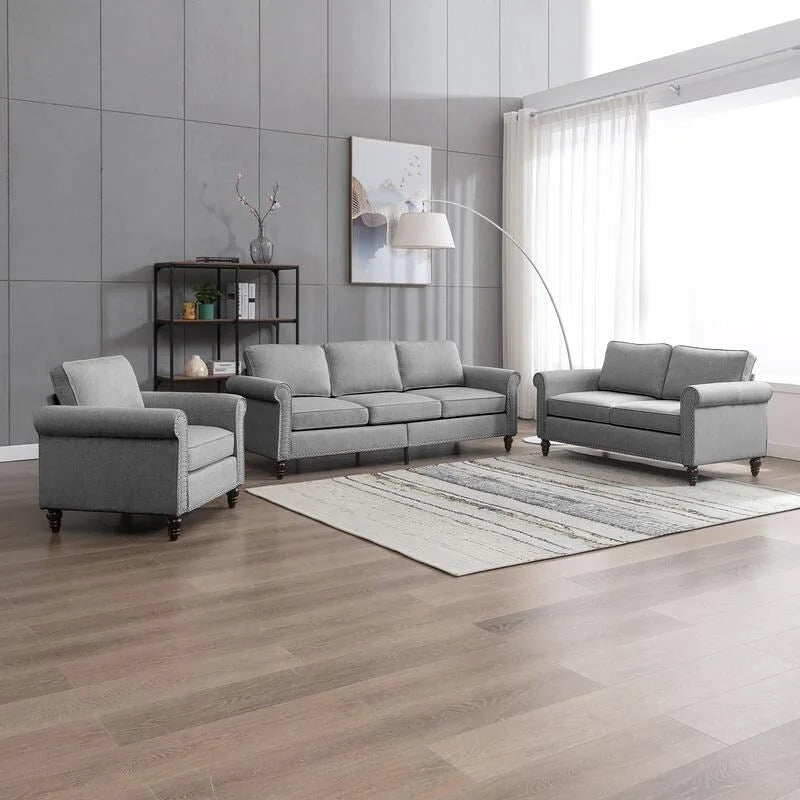 Mixoy Sectional Sleeper Sofa,Single Couch & Loveseat Couch &3 Seater Sofa, DIY Combination for Living Room
