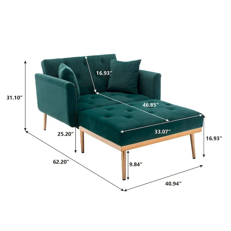 Barrel Accent Chair with Foam Padding and Velvet Upholstery