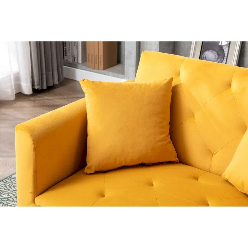 Barrel Accent Chair with Foam Padding and Velvet Upholstery