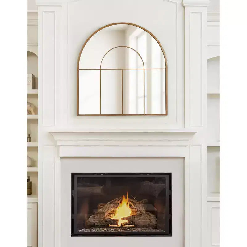 Kate and Laurel Solei Framed Arch Wall Mirror
