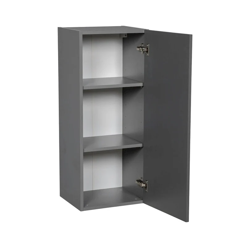 12 x 36 Wall Cabinet, Single Door, Grey