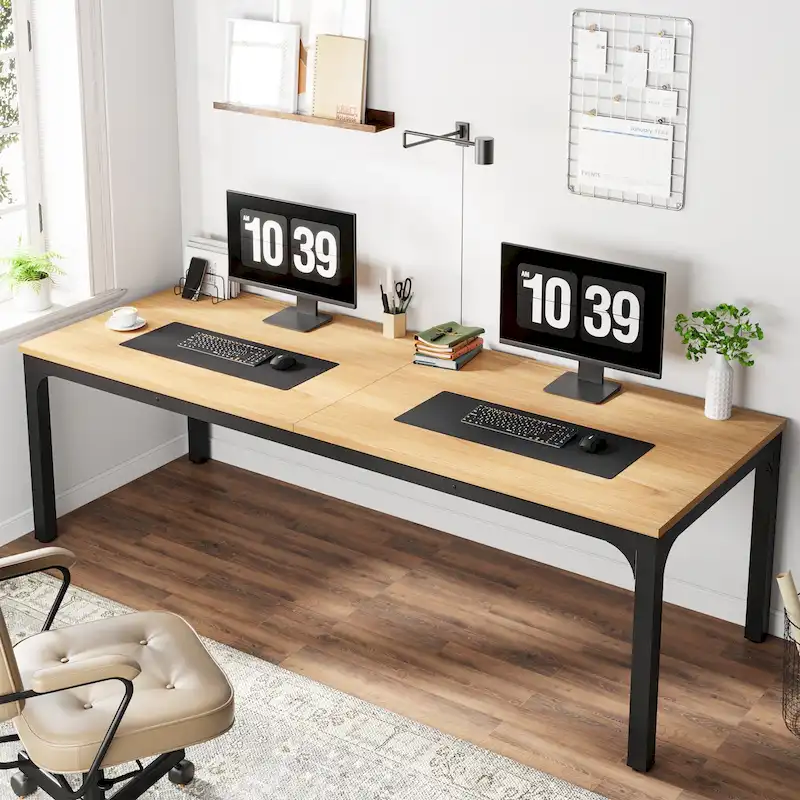 78.74 inch Extra Long 2 Person Double Computer Desk for Home Office