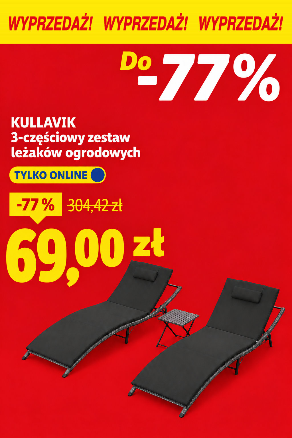Ensemble de chaises longues
