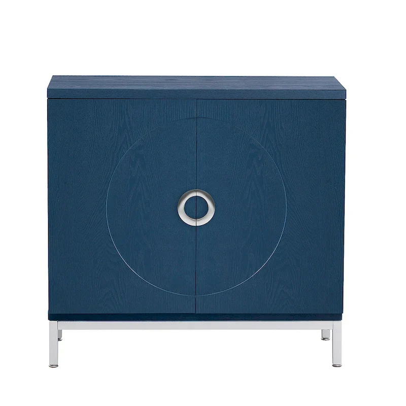 Simple Storage Cabinet Accent Cabinet with Solid Wood Veneer