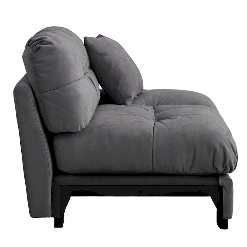 Modern Sanded Velvet Cloud Loveseat Sofa Sectional Couch for Living Room