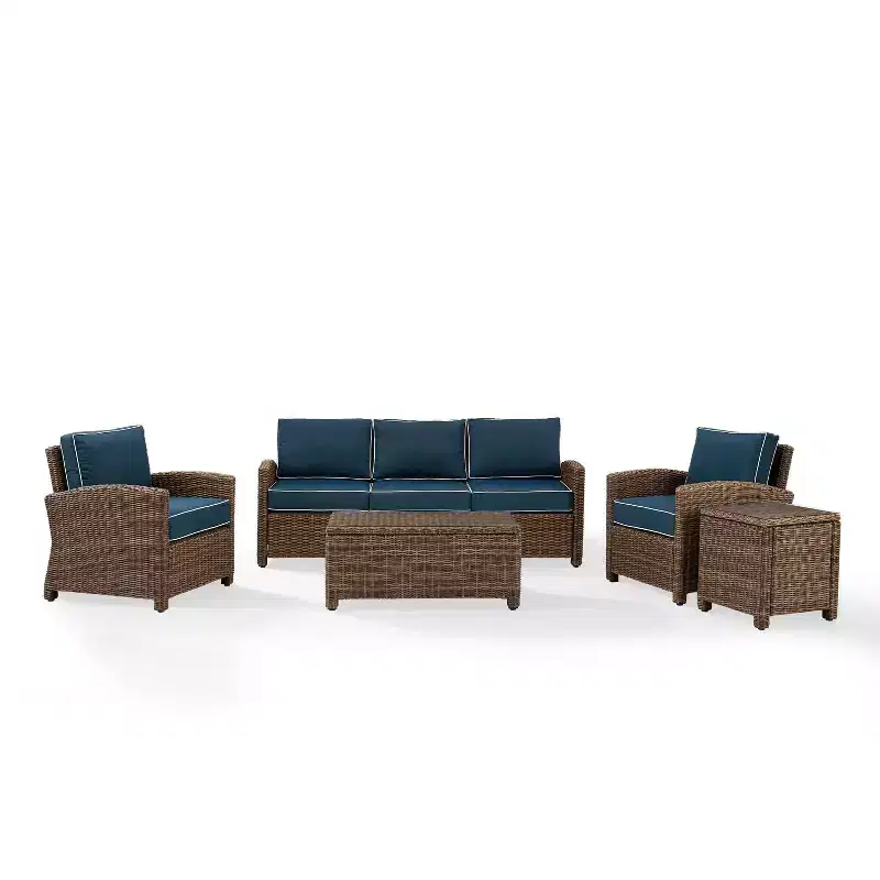 Bradenton 5pc Outdoor Wicker Sofa Set - Crosley