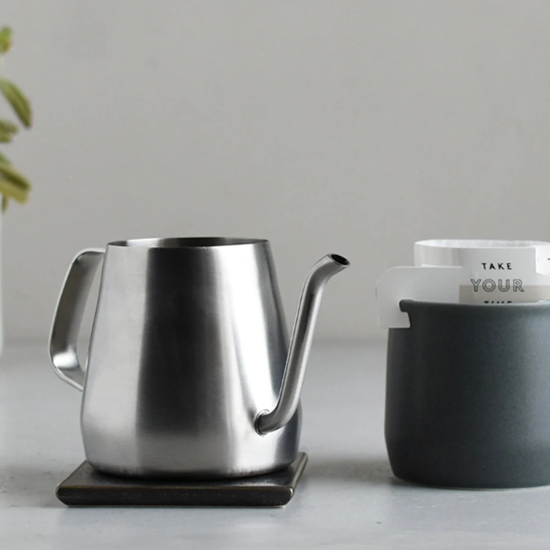 Pour-over coffee kettle 430ml stainless steel