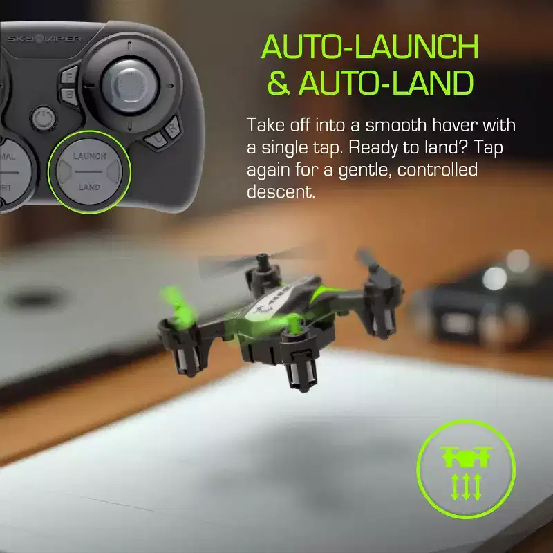 Sky Viper DASH Nano Drone: Remote Control, Beginner Skill Level, Indoor/Outdoor Use