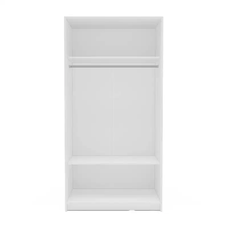 Denmark 2 Clothing Armoire Modern Fixed