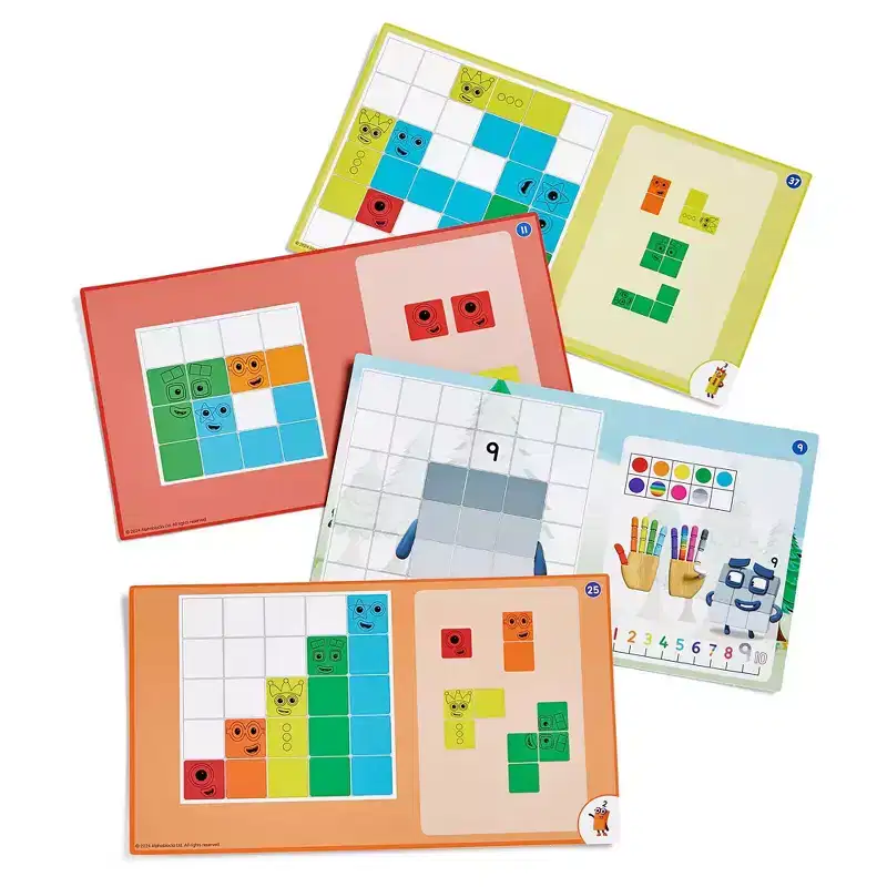 hand2mind Numberblocks Puzzle Solver: Educational Toddler Learning Toy, 42-Piece Plastic Set for Math Skills