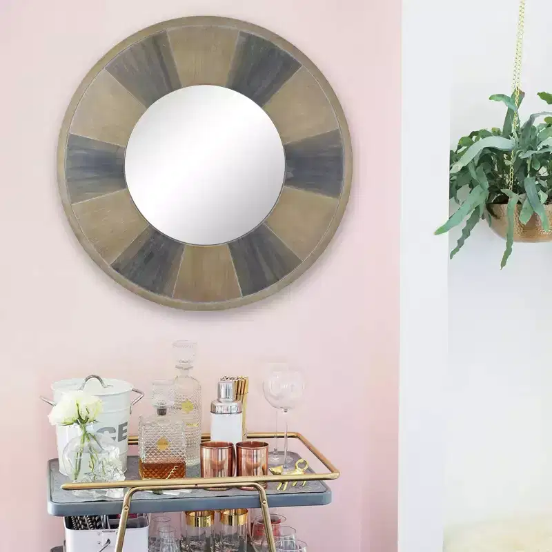27 Round Rustic Mirror - Stonebriar Collection
