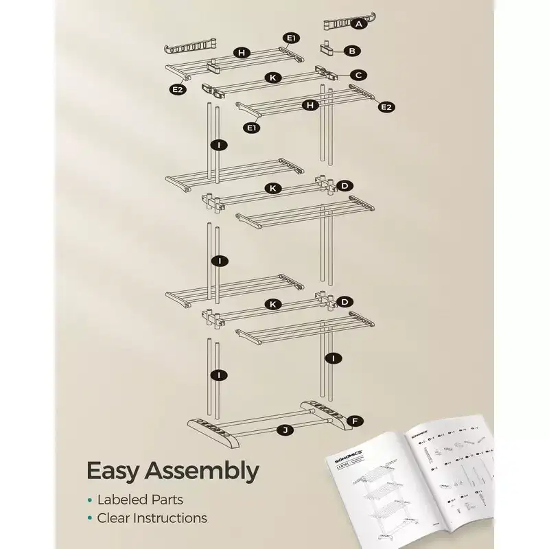 4-Tier Clothes Drying Rack
