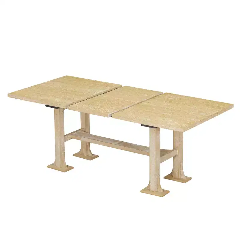 6 Pieces Dining Table Set with Bench for 6, Kitchen Table Set with Storage Drawer and 4 Upholstered Dining Chairs