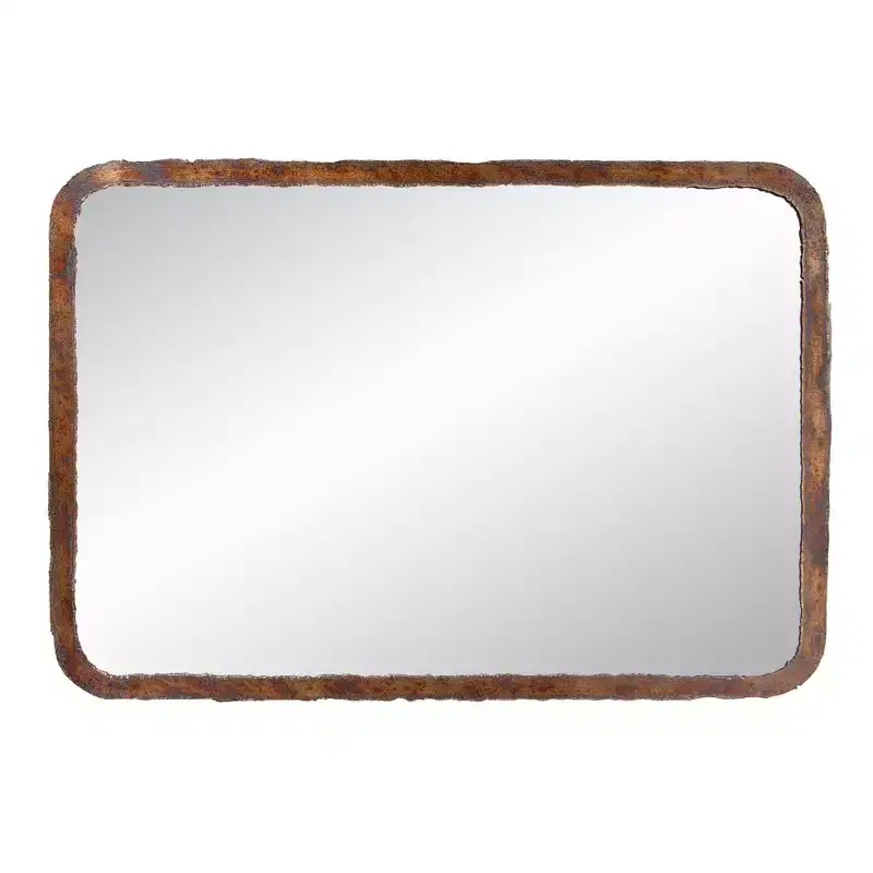Howard Elliott 38.5"x27" Marius Rectangular Metal Framed Mirror Bronze