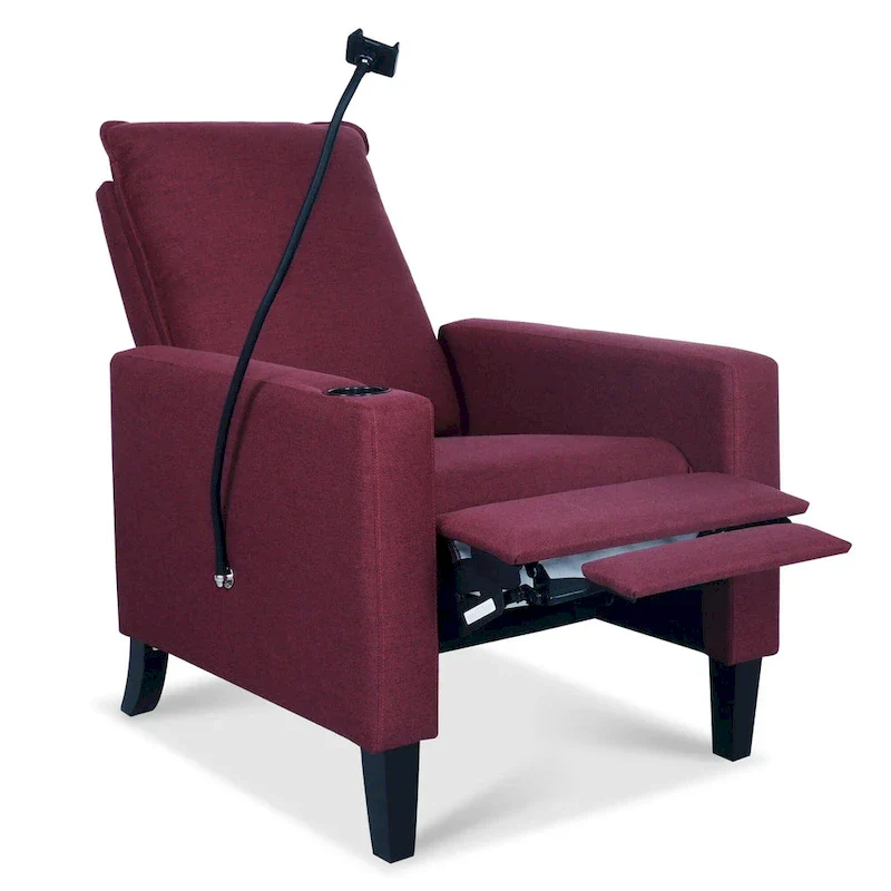 Adjustable Recliner Sofa with Cup Holder and Storage Pocket