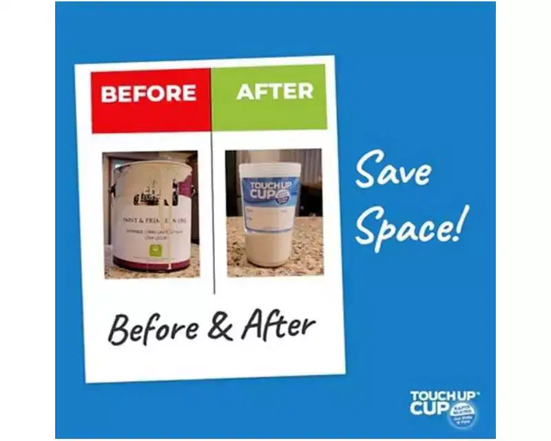 TOUCH UP CUP 2pk: Paint Accessories for Wall Touch-Up & Rollers Kit, 1 Year Warranty