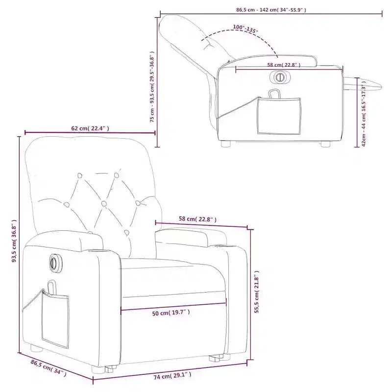 Stand Up Massage Recliner Chair