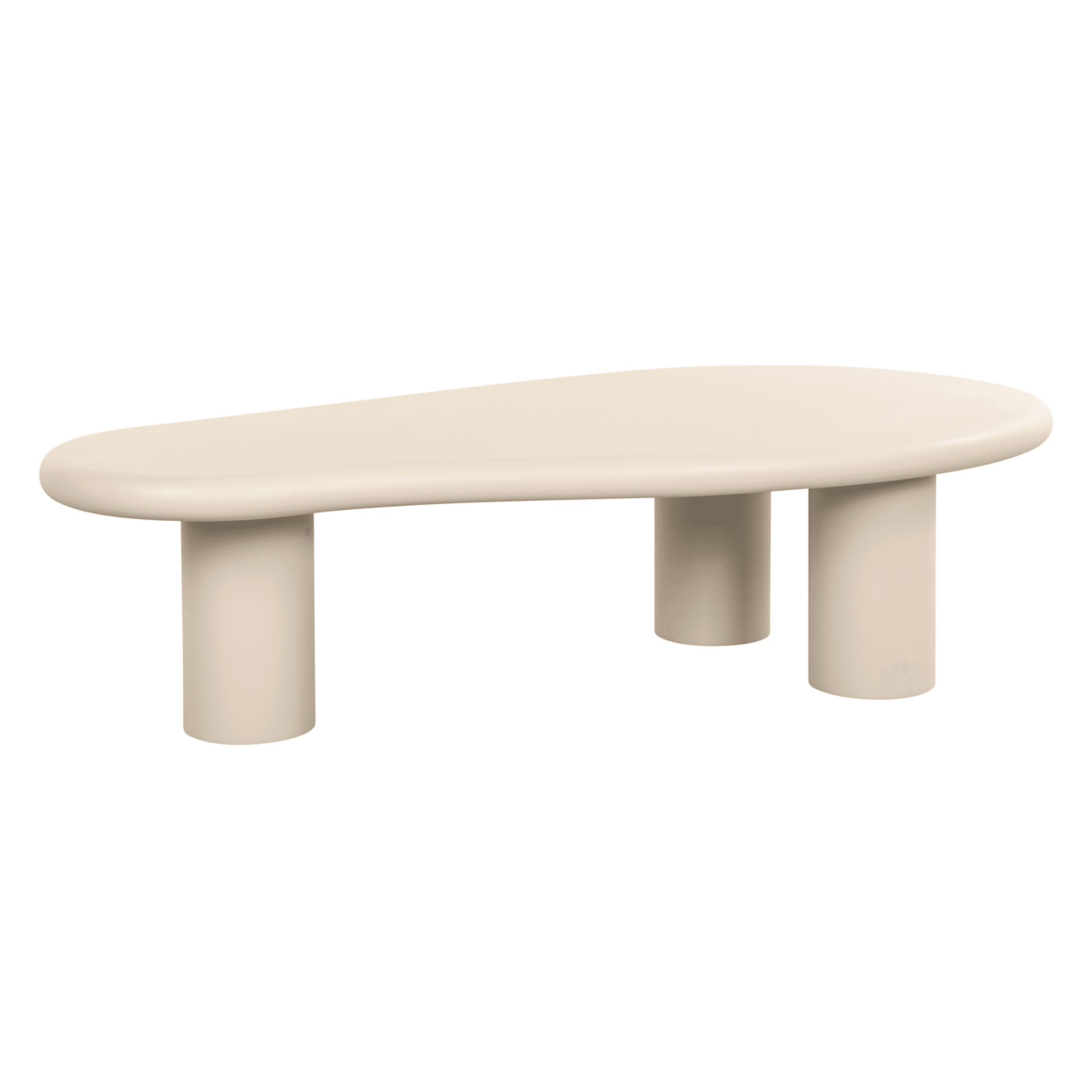 Beige Puddle Abstract Coffee Table