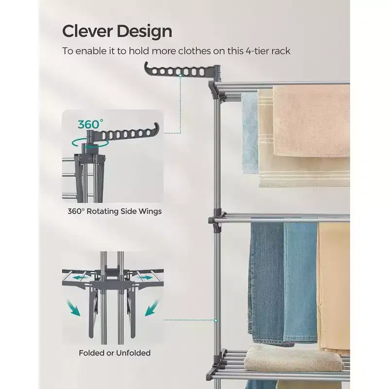 4-Tier Clothes Drying Rack