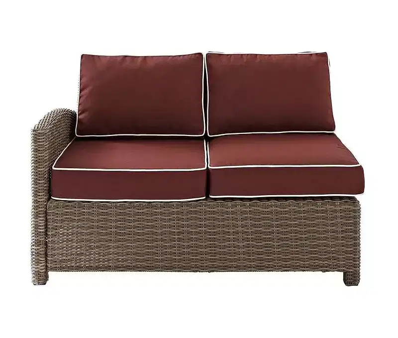 HomeStock Bradenton Outdoor Wicker Sectional Sofa