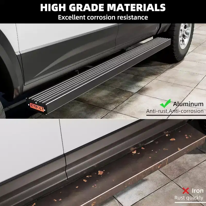 Running Boards Compatible with 2019-2024 Dodge Ram 1500 Crew Cab(Excl.2019-2023 Classic),Aluminum Side Bars