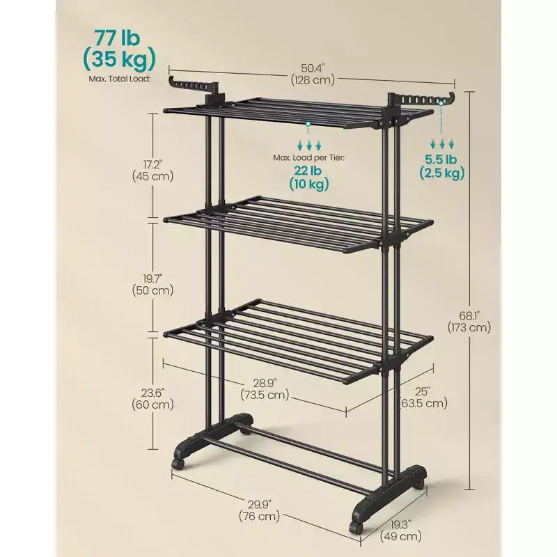 4-Tier Clothes Drying Rack