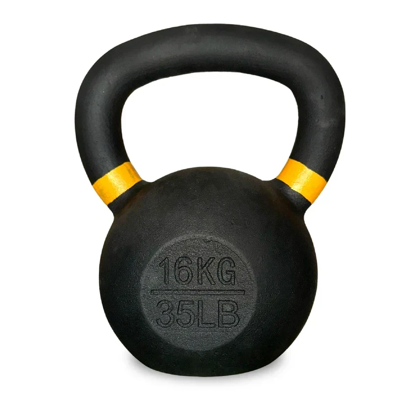 Cast Iron Kettlebells Set ¨C Solid Iron, Rust Resistant Coating, Ergonomic Grip ¨C Full Body Strength & Power Training ¨C Ideal for Home Gyms