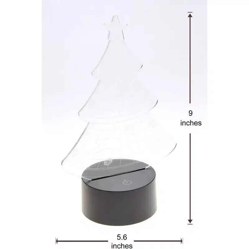 JuzToys 3D Christmas Tree Laser Cut Precision LED Lights