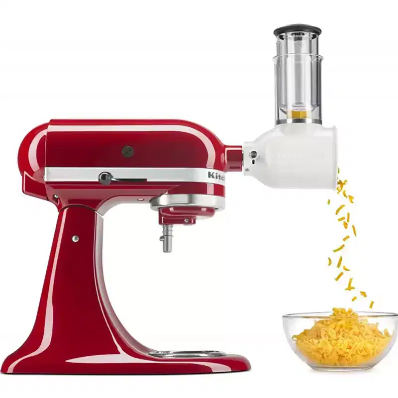 KitchenAid Artisan Series 5-Quart Tilt-Head Stand Mixer with Fresh Prep Slicer/Shredder, Red