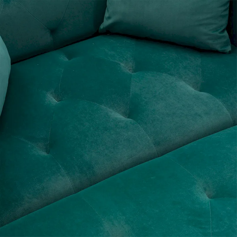 Barrel Accent Chair with Foam Padding and Velvet Upholstery