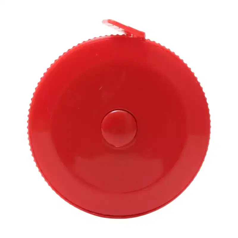 Unique Bargains Measuring Tape 1.5M Push-Button Plastic Tape Measure +/-5% Accuracy Fiberglass 1.57x1.57x0.39 1 Pcs